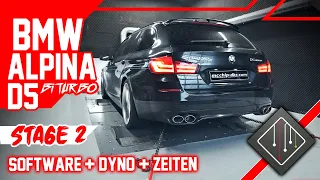 BMW ALPINA D5 Biturbo Touring | Stage 2 Chiptuning - Dyno - 100-200 | mcchip-dkr