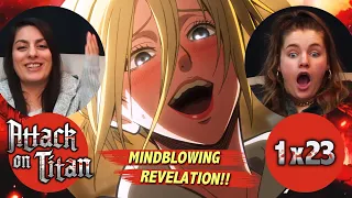 ATTACK ON TITAN Season 1 Episode 23 | REACTION/REVIEW | *First Time Watching*