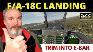 On Speed - AOA | Trim the F/A-18C for Landing DCS