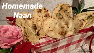 Homemade Naan Recipe | No Tandoor No Oven No Yeast Naan Recipe | Tawa Garlic Butter Naan Recipe