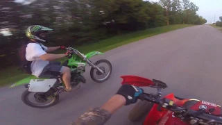 1998 KX 125 VS Honda 400ex