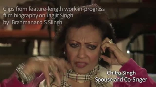 Chitra Singh on Jagjit Singh film biography by Brahmanand S Siingh