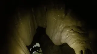 crazy 60ft free climb in east stream passage, Pettyjohn cave go pro