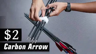Unboxing 2$ carbon arrows from China, cheap strong carbon arrows
