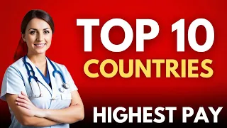 Top 10 countries with the highest salary for nurses! 💰🏥 #NurseLife