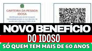 GOVERNO LIBEROU NOVO BENEFÍCIO PARA IDOSOS QUE TEM MAIS DE 60 ANOS! VEJA QUEM VAI RECEBER