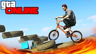 GTA ONLINE - АДСКИЙ ПАРКУР НА BMX!!