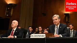 JUST IN: Wray, Mayorkas Grilled By Senators In Senate Homeland Security Committee Hearing | PART 1