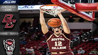 Boston College vs. NC State Condensed Game | 2021-22 ACC Men’s Basketball