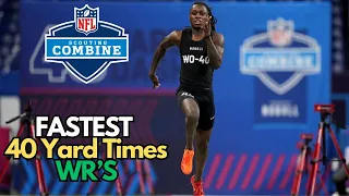 TOP 10 Wide Receiver 40 Yard Dash Performers NFL Combine 2024