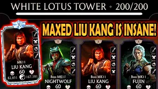 MK Mobile. MAXED MK11 Liu Kang vs. Battle 200 in Fatal White Lotus Tower. This Was CRAZY!