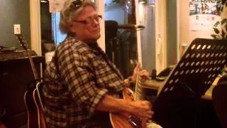 Leslie West in recording studio