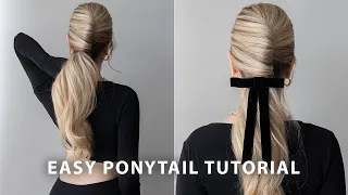 How to Easy French Twist Ponytail Hairstyle