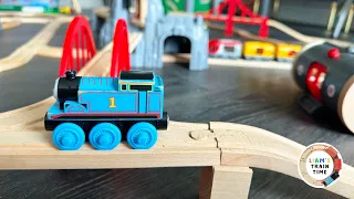 Building a Two Story Wooden Train Track Using all Brio World Elevations | Track Challenge (Part 1)