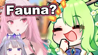 Calli and Bijou have a question: Where did Fauna get her Brainrot Music list | 『Hololive』