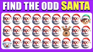 🎅 FIND THE ODD EMOJI OUT | Spot the Odd One Out Christmas Emojis