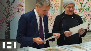 Damien Hirst and Mark Carney discuss The Currency NFT collection.