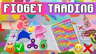 FIDGET TRADING WITH MY LITTLE SISTER! *SHE SCAMMED ME*😠 #fidgettrading