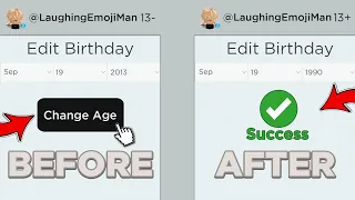 how to change your age on roblox *IF UNDER 13* (Mobile, PC 2022)