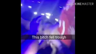 Dj Khaled attempts a crowd surf floor collapses