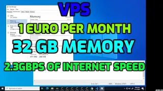 best forex VPS for only 1euro per month | 32 GB memory | 2.3Gbps of internet speed