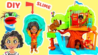 Fizzy Plays with Disney Encanto Antonio's Treehouse and Makes Slime