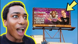 SURPRISED MY ROOMMATE WITH A BILLBOARD IN LOS ANGELES