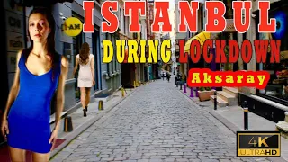 Lockdown in Istanbul City Walking Tour | Aksaray | 5 May 2021 | 4K UHD 60fps