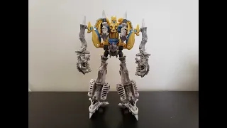 [Tutorial] Transformers Kingdom Cheetor in Fossilizer Ractonite Armor Custom Combiner Fan Mode MOC