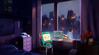 sleepless rainy night☔️rainy lofi hip hop [ chill beats to relax / study to ]