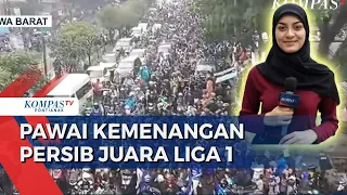 Bobotoh Pawai Kemenangan Persib Bandung Sang Juara Liga 1, Ribuan Pendukung Antusias Sambut