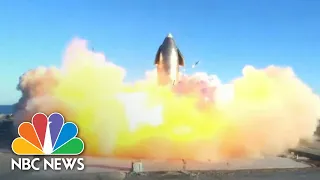 SpaceX Starship Explodes On Attempted Landing During Test Flight | NBC News NOW