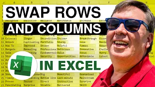 Excel - Learn How to Swap Rows and Columns in Excel with the Transpose Function - Episode 361