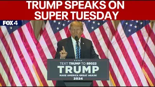 Super Tuesday: Donald Trump speaks at rally