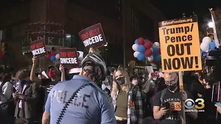 Trump, Biden Supporters Rally Again Outside Of Pennsylvania Convention Center