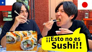 JAPONÉS come SUSHI CHILENO por primera vez (parte 2)