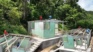 roof work being done | renovation | ground god house coming along nicely