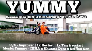 Yummy Line Dance | Improver | Herman Baso (INA) & @kim41578 (INA) | Demo by Herman Baso & Mr. Kim