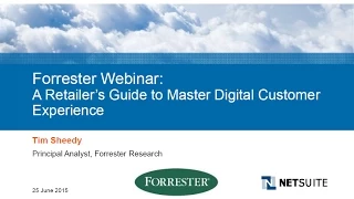 Forrester Webinar: A Retailer’s Roadmap to Guide Digital Customer Experience- APAC