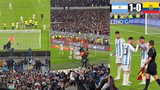 Argentina Fans Completely Crazy Reactions To Messi's Amazing Freekick Goal Against Ecuador