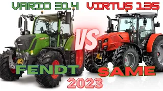 FENDT 314 VARIO VS SAME VIRTUS 135 #tractor #top #agriculture #fendt #same