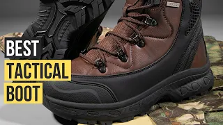 Best Tactical Boot | Men's Waterproof Leather Hiking Work Boots Review in 2024
