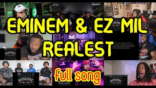 REACTORS GOING CRAZY |  EMINEM x EZ MIL - REALEST | UNCUT REACTION MASHUP/COMP