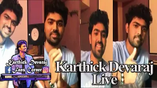 Karthick Devaraj Interesting Instagram Live | Karthick Devaraj Fans Corner
