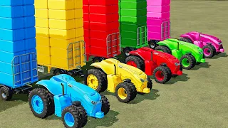 LOADER OF COLORS ! AUTONOMOUS TRANSPORTING & SILAGE BALES LOADING & SELLING with CASE TRACTORS! FS22