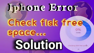 All iPhone ''Checking Disk free space   '' Solution. #icloudbypassfull #frpbypass2023