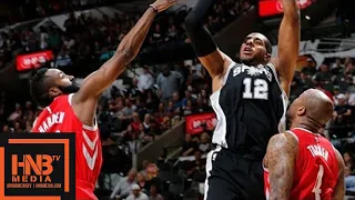 Houston Rockets vs San Antonio Spurs Full Game Highlights / April 1 / 2017-18 NBA Season