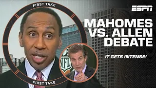 🗣️ Stephen A. GETS HEATED in a Josh Allen-Patrick Mahomes debate with Mad Dog & Swagu 🔥 | First Take