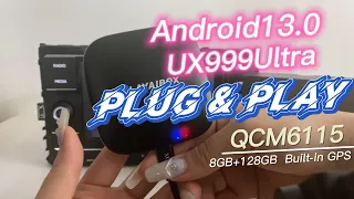 Carplay Ai Box Android 13 Netflix Iptv Spotif Tv Box Android Auto Wireless UX999Ultra QCM662 8+128GB