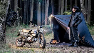 Winter Solo Camp Touring in Japan | HONDA MONKEY